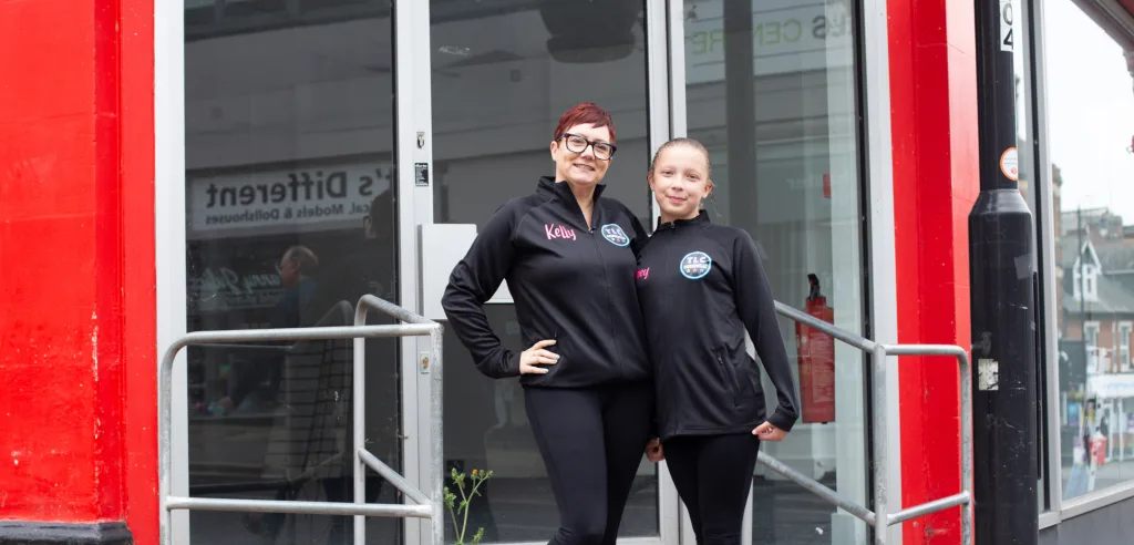Delighted mum is dancing on air after securing foothold in revitalised town centre
